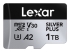 Lexar 1TB Silver Plus, MicroSDXC, UHS-I U3, Read Speed: Up to 205MB/s, Write Speed: Up to 150MB/s - LMSSIPL001T-BNANG
